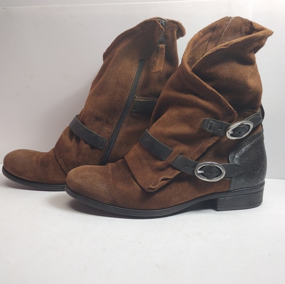 Mis Mooz Sydney Apocalypse Boots l Size 9.5 40 EU l Discontinued l Double Buckle - Picture 4 of 16